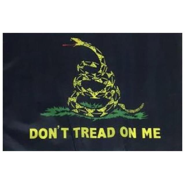 Black Gadsden Flags - 3' x 5' image