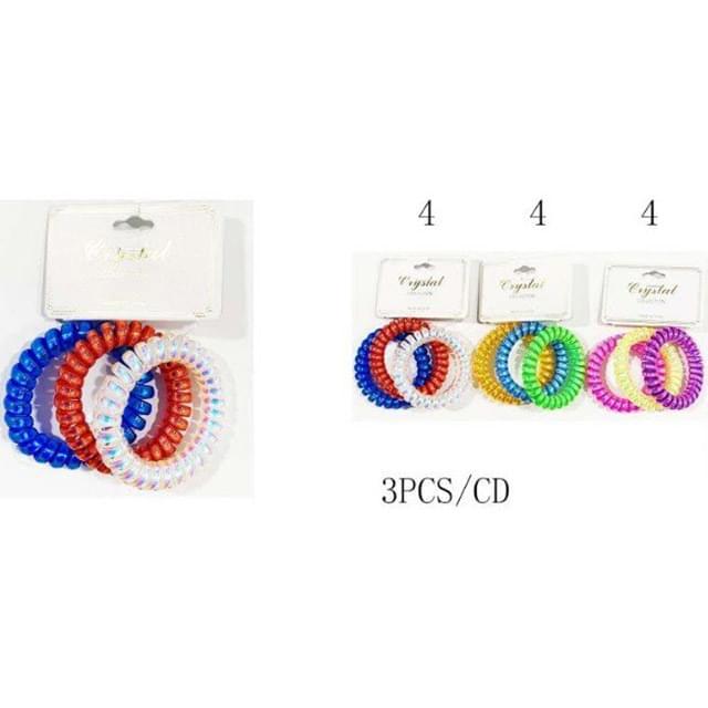 Plastic Solid Color Scrunchies - Assorted image