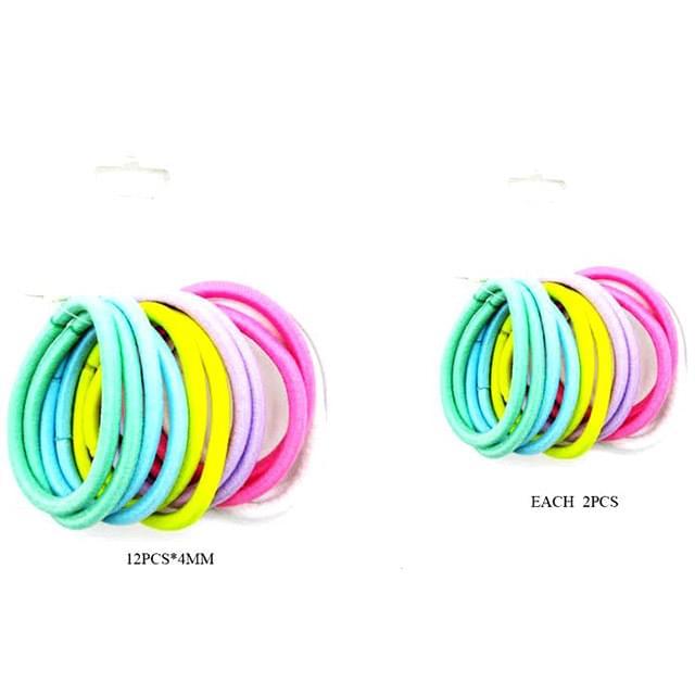 Neon Color Elastic Scrunchies - Assorted image