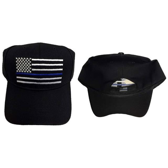 Thin Blue Line USA Flag Baseball Caps image