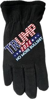 Trump 2024 "No More Bullshit" Fleece Winter Gloves image