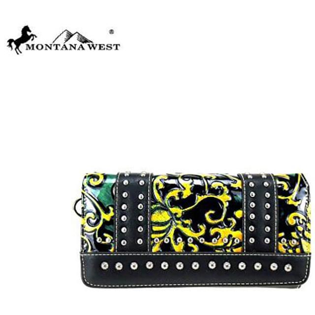Montana West Vintage Floral Collection Secretary Style Wallet image