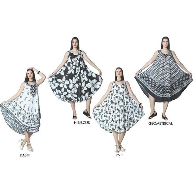 Black & White Collection Rayon Umbrella Dresses - Assorted image