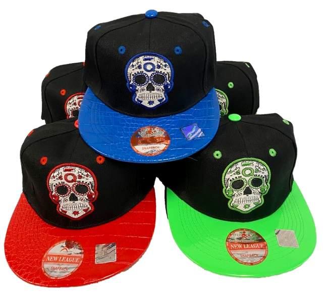 Sugar Skull Snapback Baseball Caps/Hats image