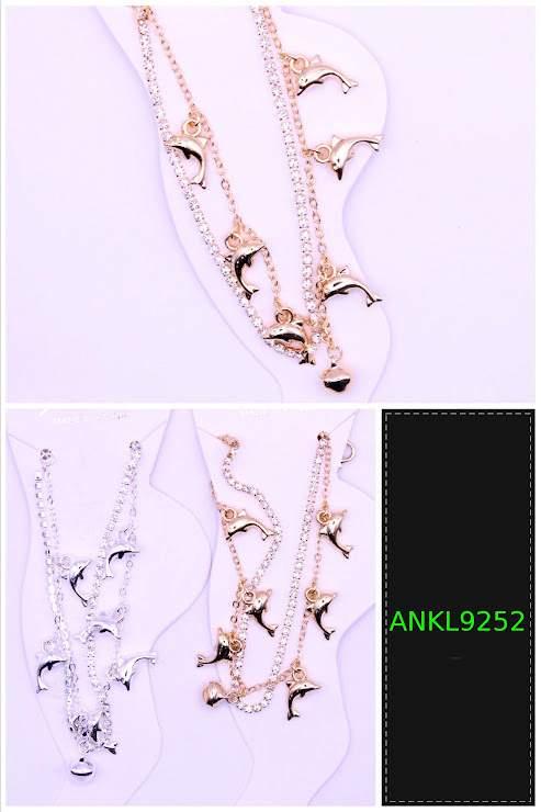 Dolphin Charm Anklets - Assorted image