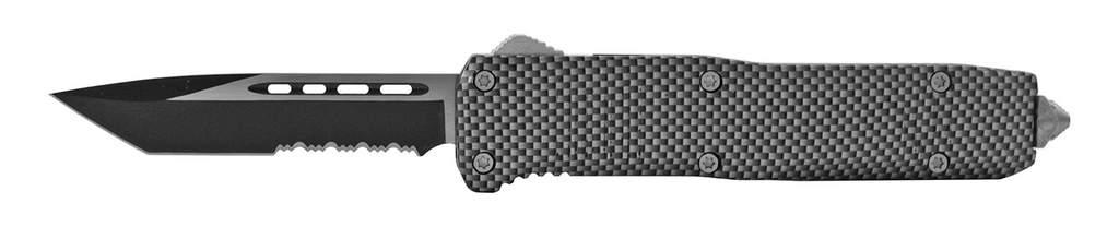 OTF Out-The-Front Pocket Knife - Black & Gray image