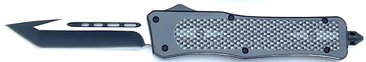9.5" Heavy Duty OTF Folding Pocket Knife-Black Color Tanto Blade image