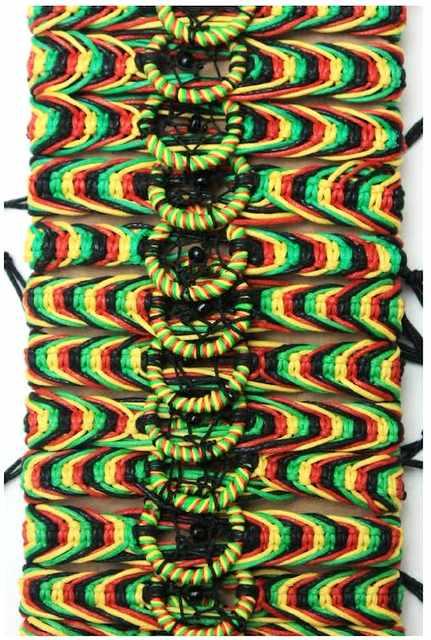 Rasta Color Dream Catcher Bracelets image