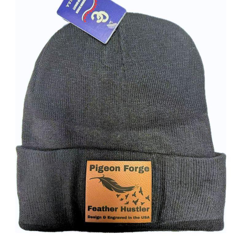 Wholesale Custom Laser Engrave Leatherette Patch Hat Pigeon Forge Leather Hustler image