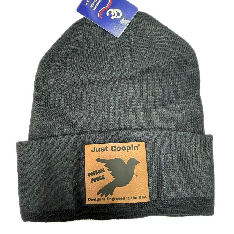 Wholesale Custom Laser Engrave Leatherette Patch Boonie Just Coopin' PIGEON FORCE image