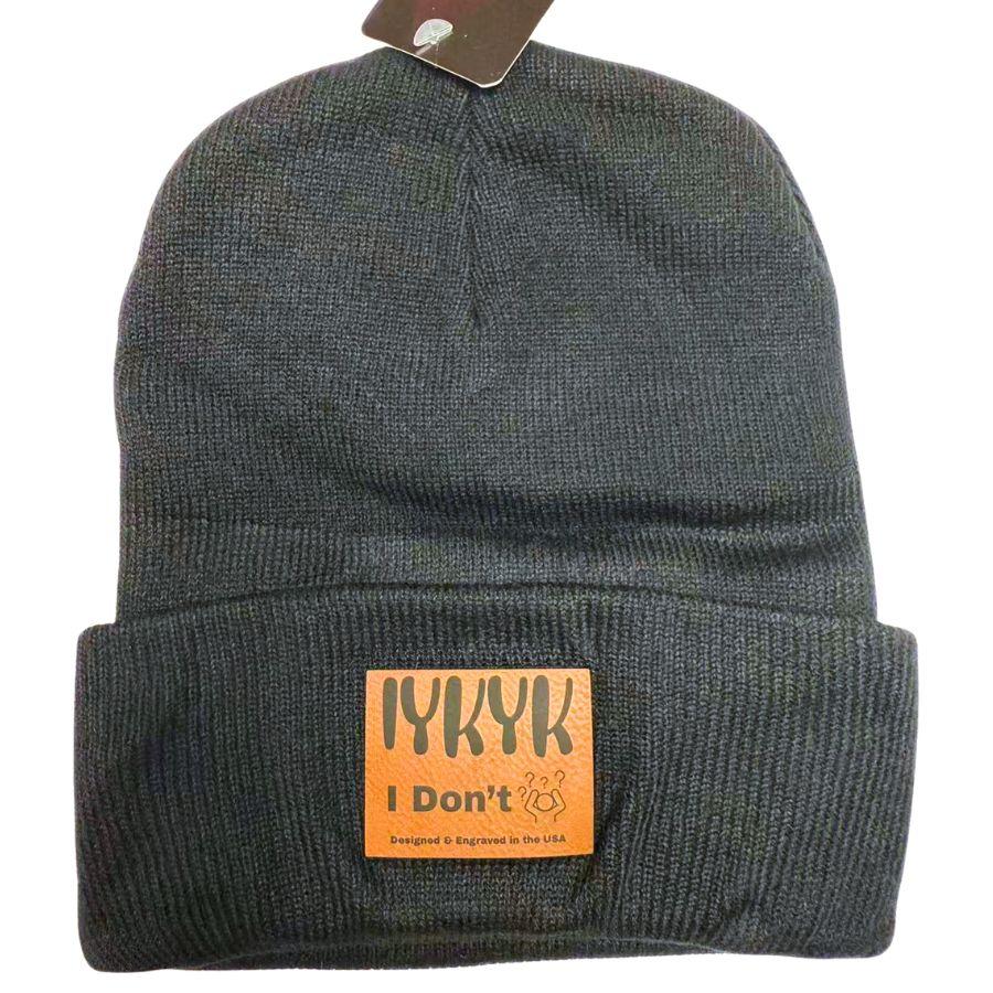 Wholesale Custom Laser Engrave Leatherette Patch Boonie IYKYK I DON'T image