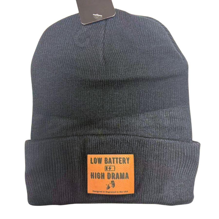 Wholesale Custom Laser Engrave Leatherette Patch Boonie Low Battery High Drama image
