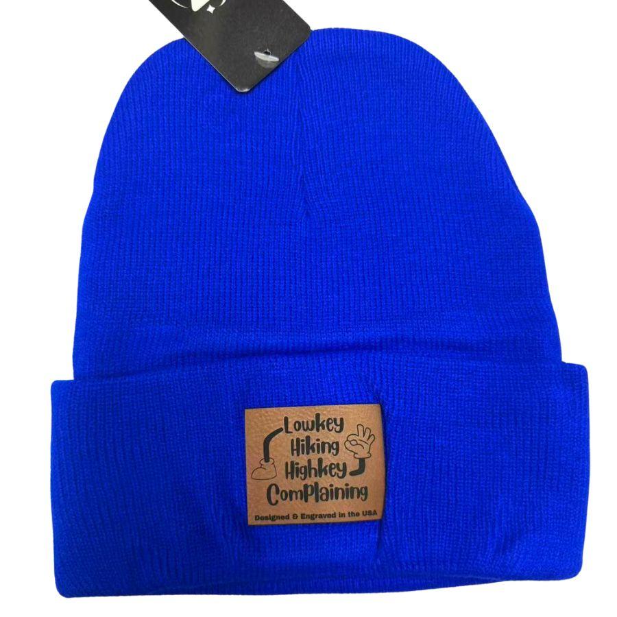 Wholesale Custom Laser Engrave Leatherette Patch Boonie Lowkey Hiking Highkey Complaining image