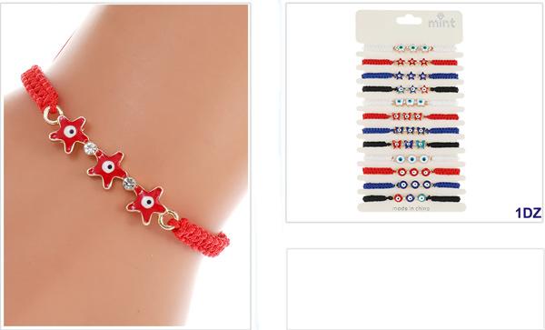 Evil Eye Beaded Bracelets - Assorted image