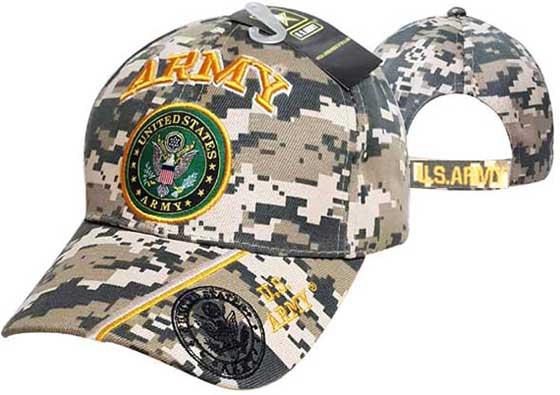 Officially Licensed US Army Baseball Caps - Military Camo image