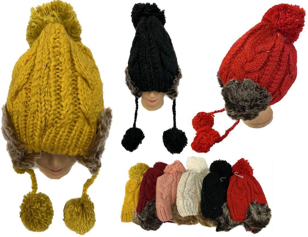 Ladies/Women's Winter Pom Pom Hats image
