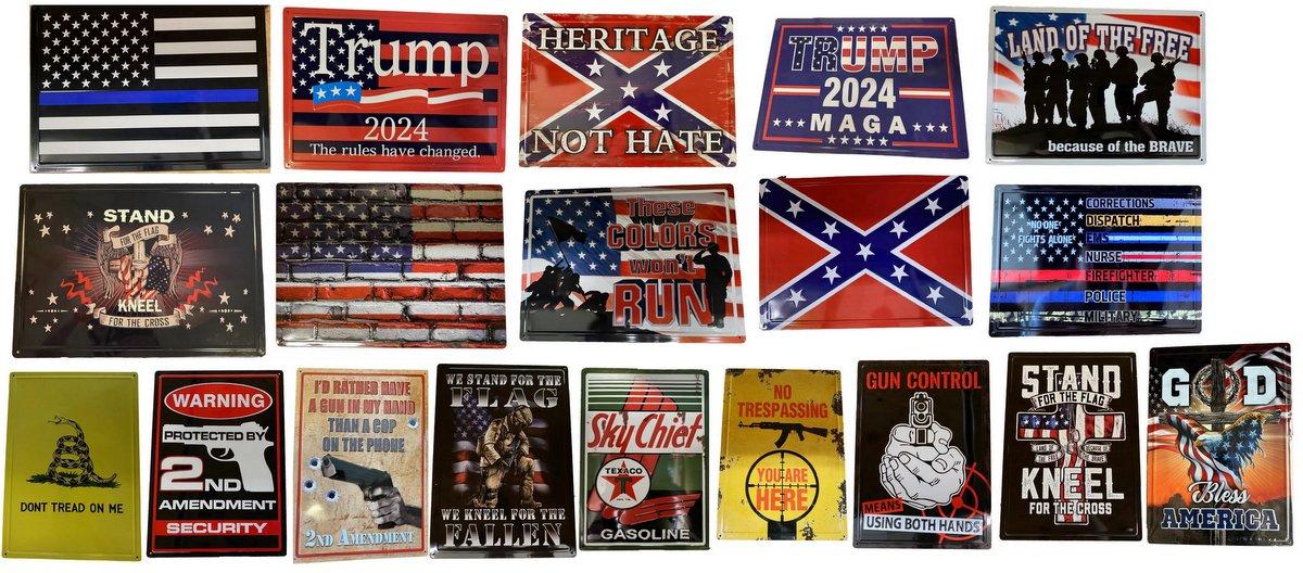 Random Mix & Match Retro Tin Signs image