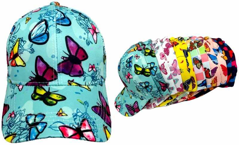 Butterfly Design Baseball Caps/Hats image
