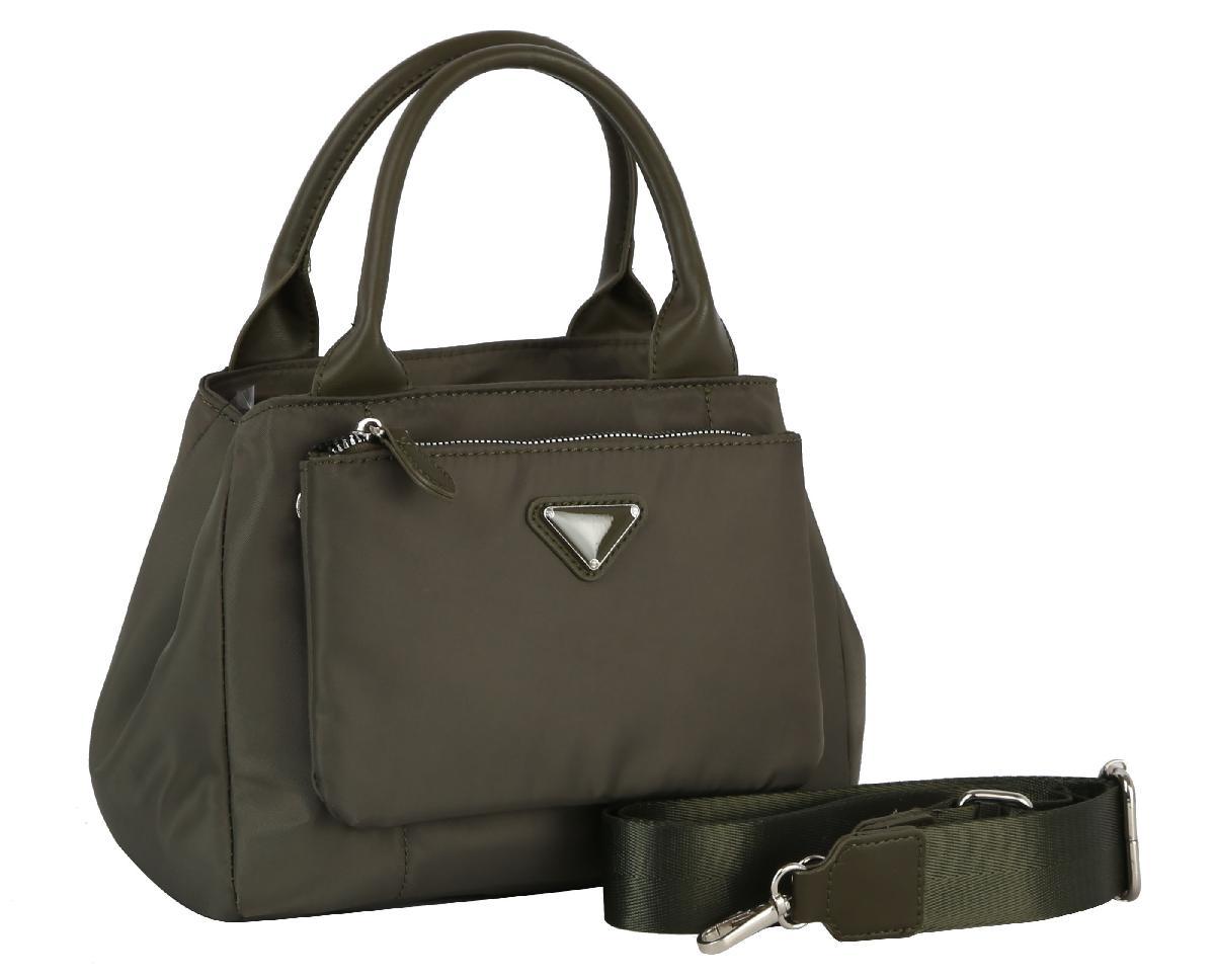 Wholesale Fashion Tessuto Tote with Detachable strap - Olive image