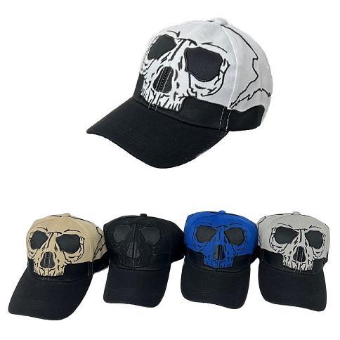 Skeleton Skull Baseball Caps - Assorted image
