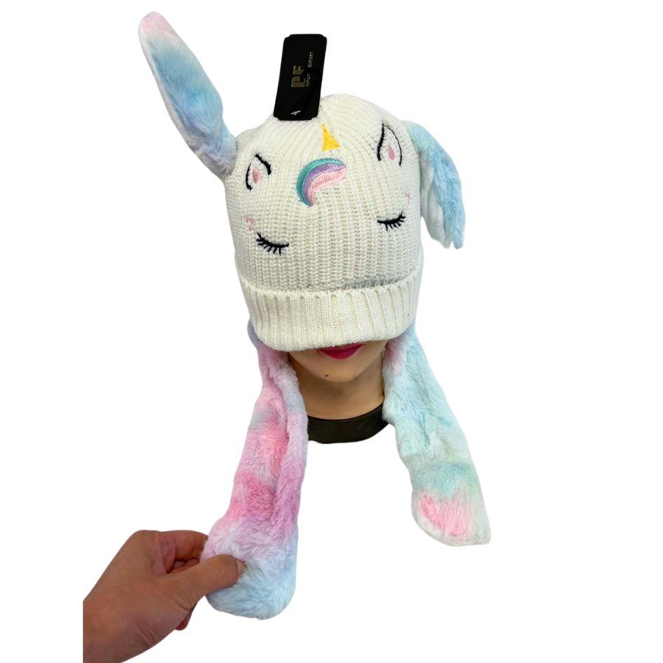 Wholesale Knitted Cute Animal Design Winter Hat with Air Pump Ear image