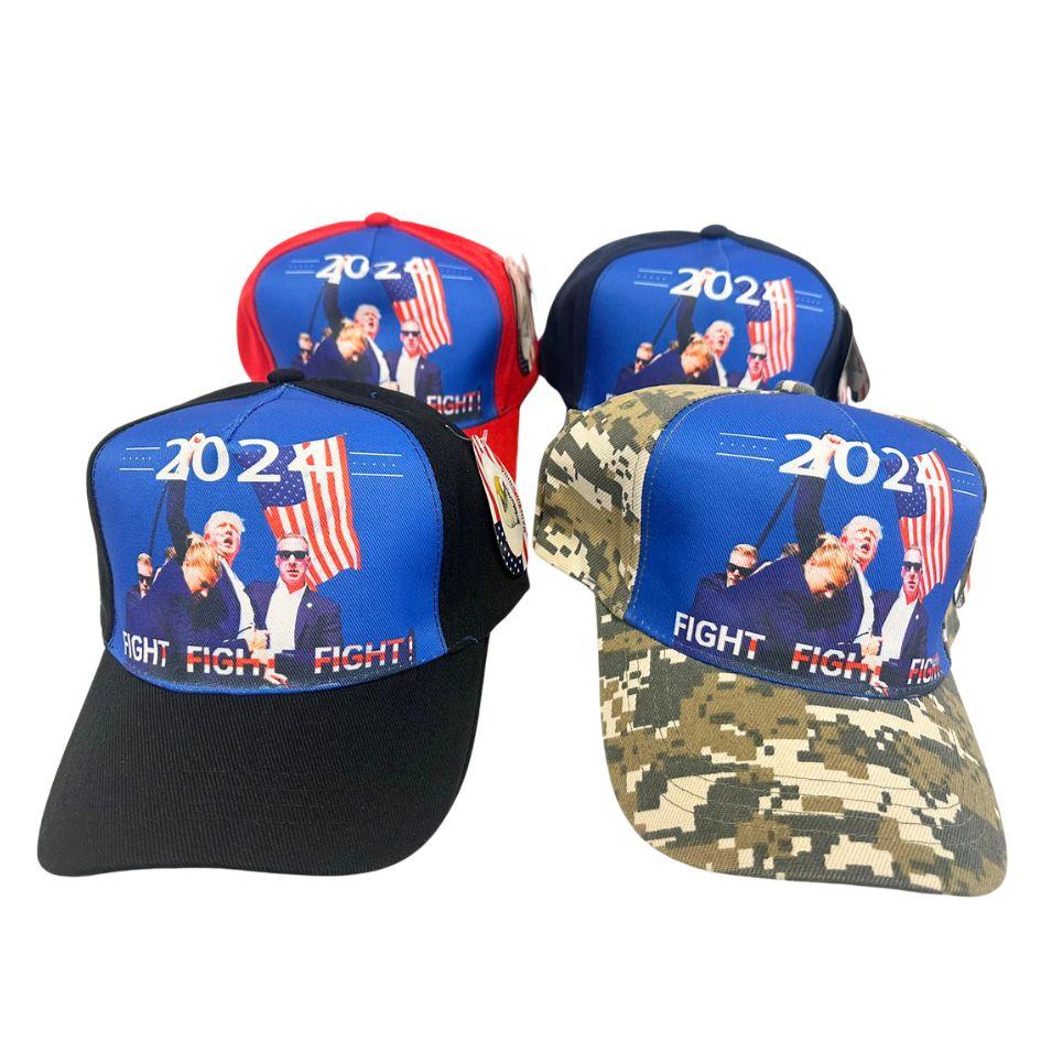 Trump 2024 "Fight! Fight! Fight!" Baseball Caps image