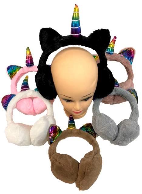 Super Soft Unicorn Ear Muffs image