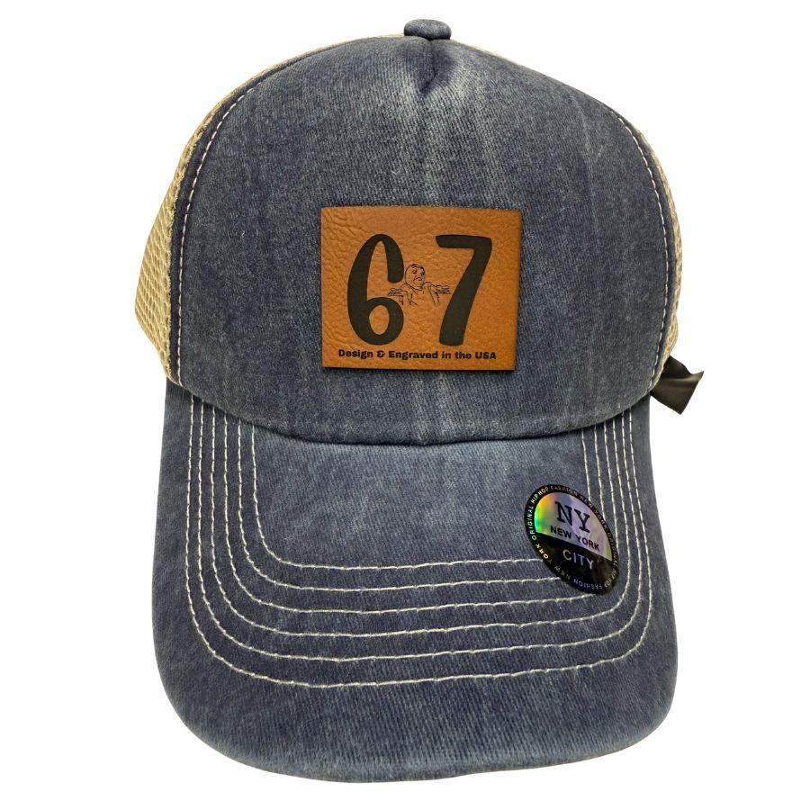 Wholesale Custom Laser Engrave Leatherette Patch Hat 67 image