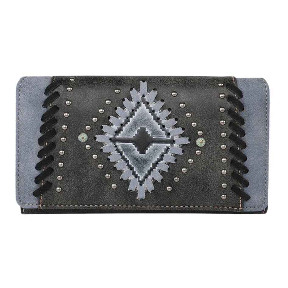 Montana West Aztec Embossed Collection Western Wallet - Jean image
