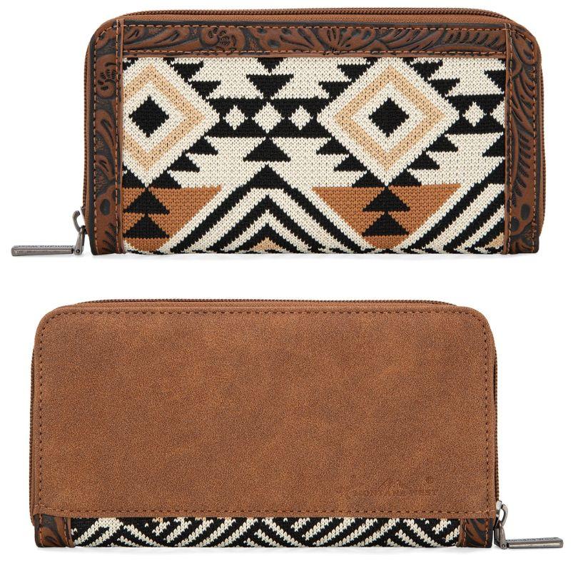 Montana West Tapestry Aztec Collection Wallet Brown image