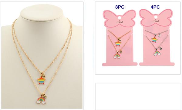 Kid's Star & Rainbow Fashion Necklaces image