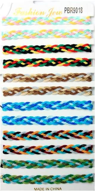 Multicolor Cotton Crochet Bracelets - Assorted image