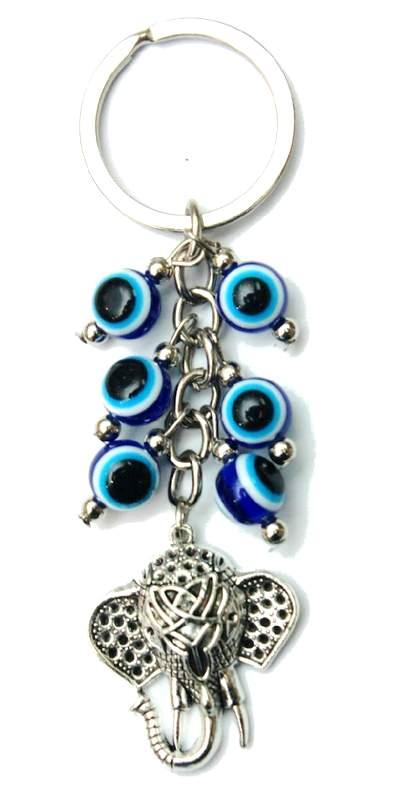 Evil Eye Elephant Keychains image