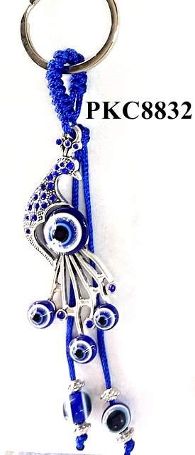 Peacock Evil Eye Keychains image