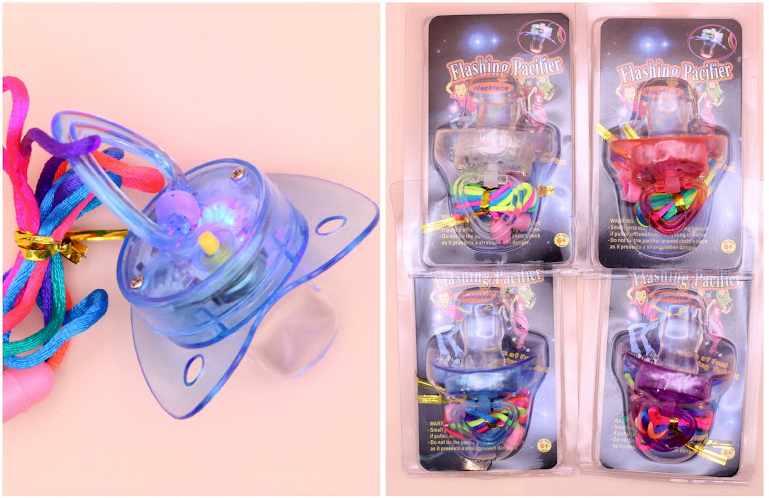 Light-Up Pacifier Necklaces - Assorted image