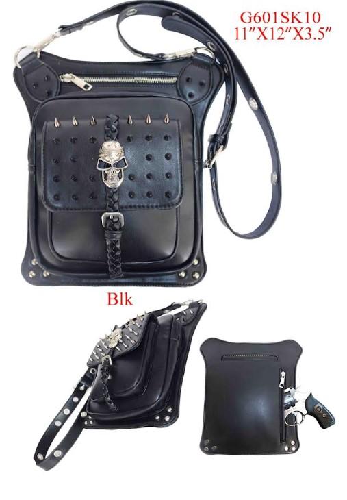 Skull & Spikes Concealed Carry Purse - Black image