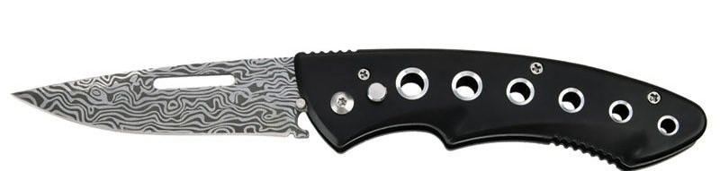 8" Automatic Knife Damascus Etch Switchblade image