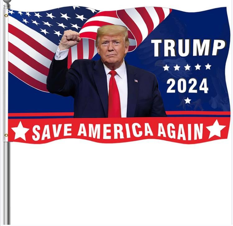 "Trump 2024 Save America Again" Flags image