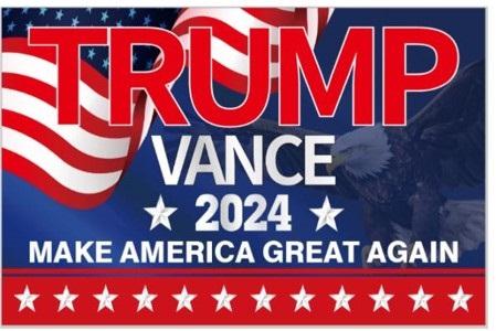 "Trump Vance 2024 MAGA" Patriotic Flags image