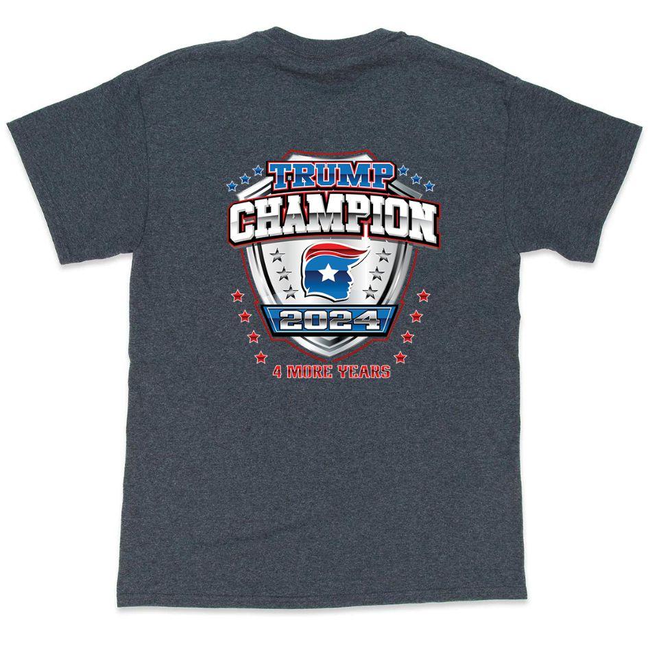 Trump "Champion" T-Shirts - Dark Heather XXL image