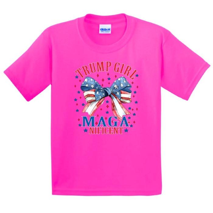 "Trump Girl - MAGAnificent" T-Shirts - Pink XXL image
