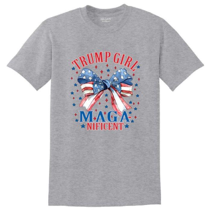 "Trump Girl - MAGAnificent" T-Shirts - Sport Gray XXL image