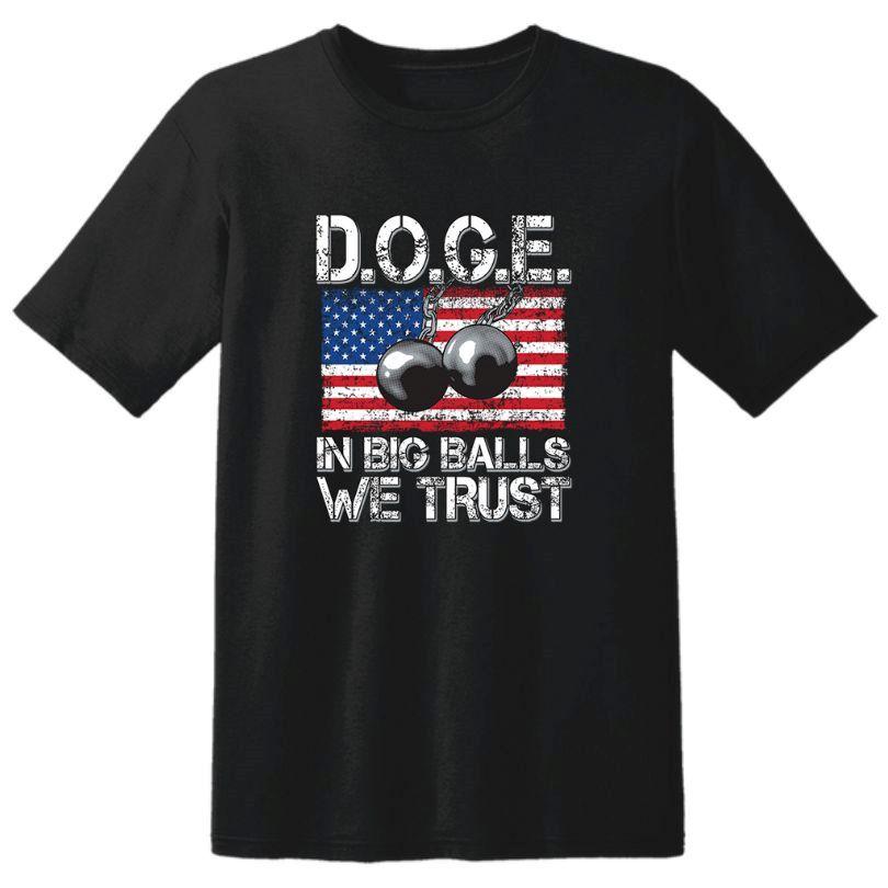 "DOGE - In Big Balls We Trust" T-Shirts - Black XXXL image