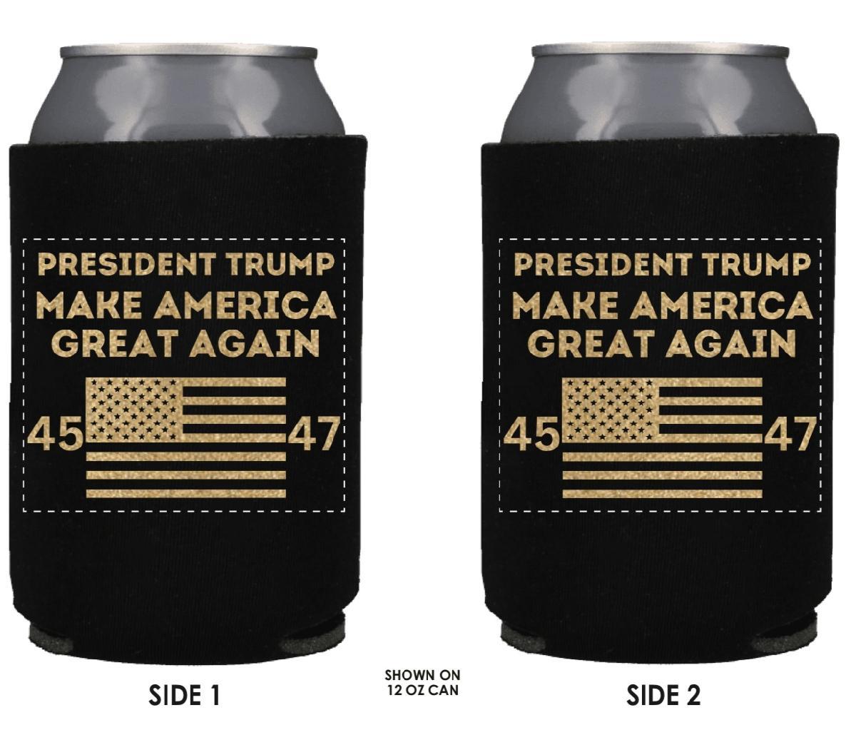 Wholesale Koozies PRESIDENT TRUMP MAKE AMERICA GREAT AGAIN 45 47 image