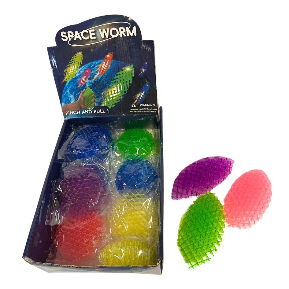 Space Worm Stretch Mesh Toys - Assorted image