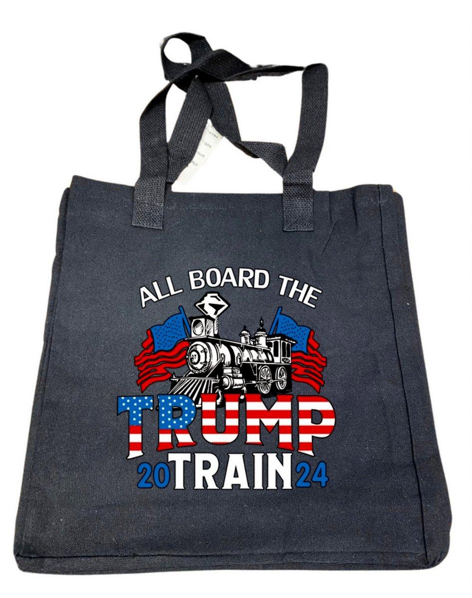 "All Board The Trump Train 2024" Totes image