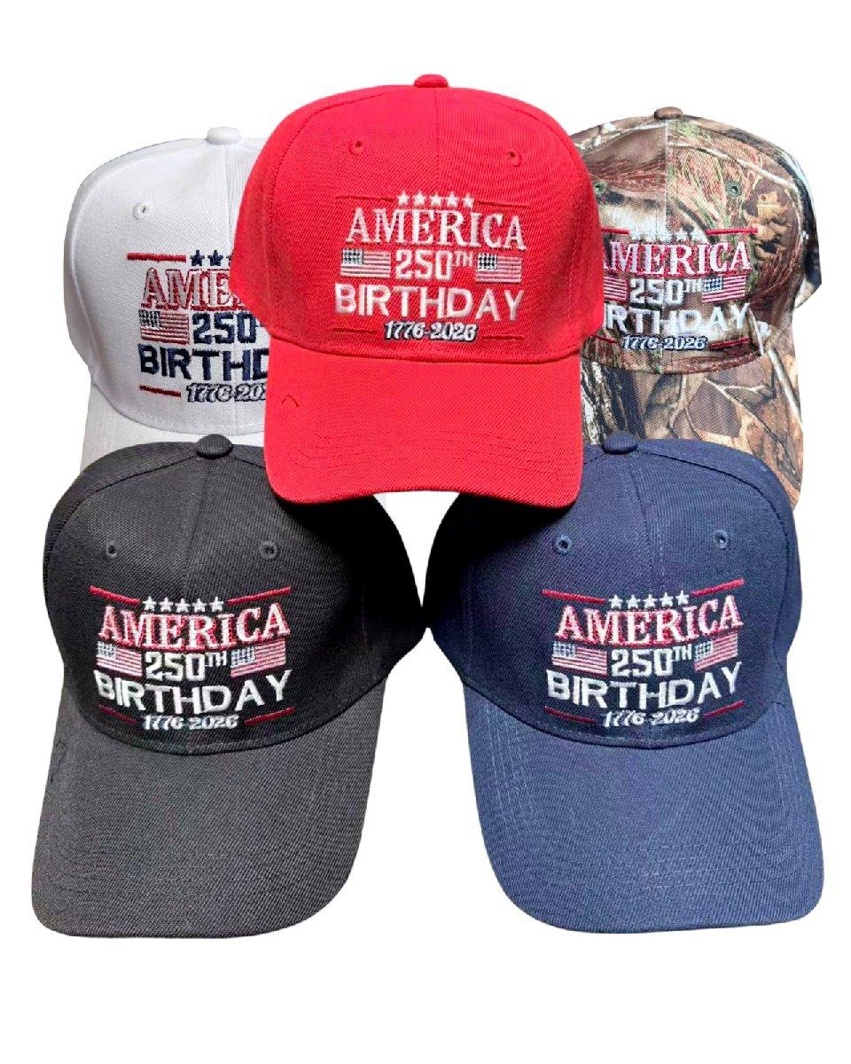 America 250th Birthday  1776-2026 Baseball Cap/Hat image