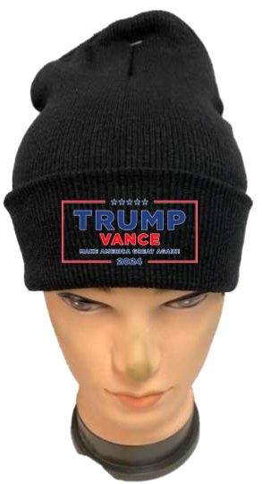 Trump Vance 2024 Black Color Beanies image