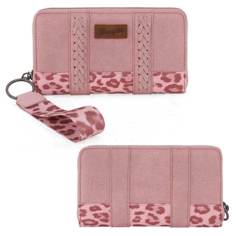 Wrangler Leopard Print Wallet - Pink image