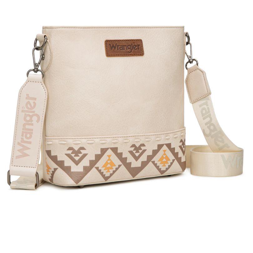 Wrangler Aztec Print Crossbody Bag - Tan image